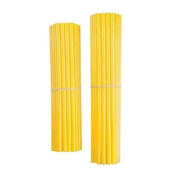 Bykas Dirt Bike Spoke Wraps Yellow for Harley-Davidson Softail Deuce FXSTD/I 2000-2007