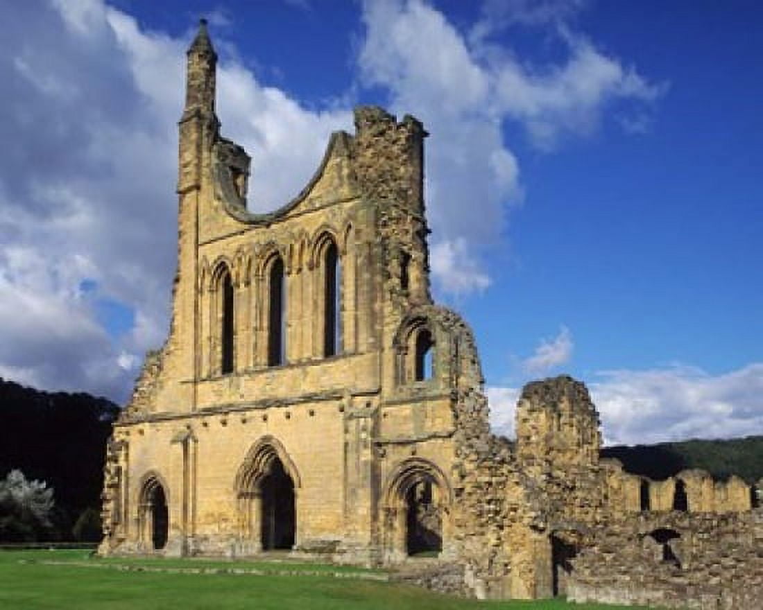Byland Abbey North Yorkshire England Canvas Art - Paul Thompson DanitaDelimont (36 x 29)