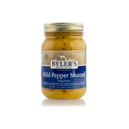Byler's Relish House Mild Pepper Mustard, 2-Pack 16 fl. oz. Jars
