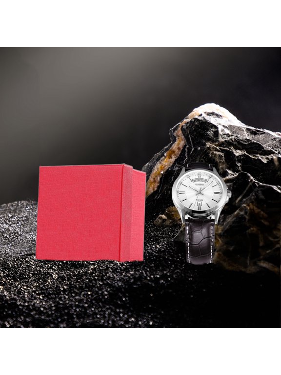Jewelry Gift Storage Box, Paper Watch Box with Bracelet Display Compartment and Classic Style, Packaging Case for Gift, Storage, Retail, Organization, Display