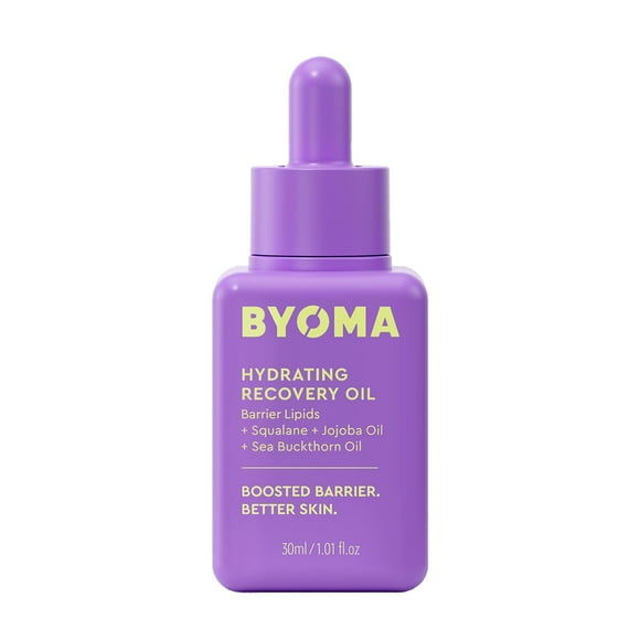 Byoma Hydrating Restorative Oil - Barrier Repair Facial Oil With Ceramides & Squalane, Illuminating Lightweight Formula, Vegan Non-Comedogenic Skincare, 1.01 Fl Oz For All Skin Types