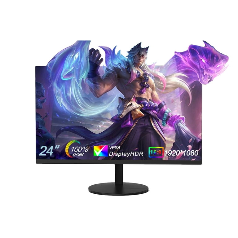 Byone 23.8-inch Monitor - 75Hz -1920 x 1080P LED Display HDMI VGA 