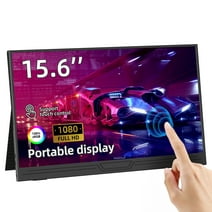 Byone Portable Monitor Touch Screen, 15.6" 1080P FHD IPS Computer Display HDMI Type-C External Laptop Screen
