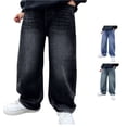 thumbnail image 1 of Byoo Big Boy's Crinkle Casual Shorts Elastic Waist Bloomers Home Baby Bottoms,Black, 1 of 7