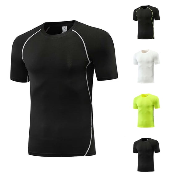 Byoo Big Boy's Quick‑Dry Compression T‑Shirt Short Sleeve Athletic Summer Tees