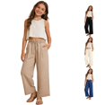 thumbnail image 1 of Byoo Big Boy's Solid Drawstring ed Casual Pants Loose Trousers Summer Bottoms,Khaki, 1 of 6
