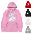 thumbnail image 1 of Byoo Big Boy's Trendy Hoodie Long Sleeve Astronaut Space Graphic Pullover School Casual Hooded Sweatshirt,Pink, 1 of 3