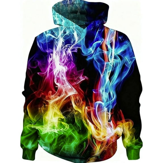 Byoo Big Boys Hoodie Colorful Smock Printed Drawstring Long Sleeve Pullover Hooded Sweatshirt Soft Daily Kids Clothes