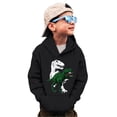 thumbnail image 1 of Byoo Big Boys Hooodie Oversized Dinosaur Graphic Long Sleeve Pullover Hooded Tops Active Soft Sweatshirts for Child, 1 of 6