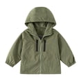 thumbnail image 1 of Byoo Big Boys Jacket Hooded Solid Color Zip Up Full Sleeve Lightweight Coat Windbreaker Active Clothes for Kids, 1 of 3