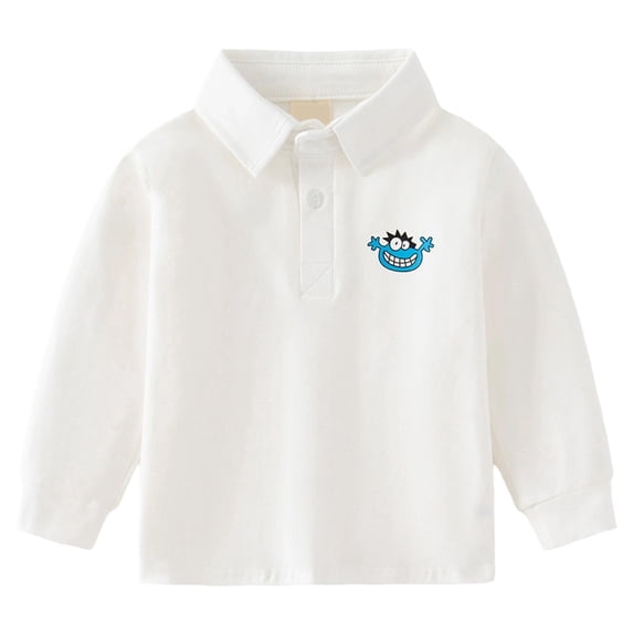 Byoo Big Boys Long Sleeve Polo Shirt Turn Down Collar Comfortable Soft T-Shirt for Kids