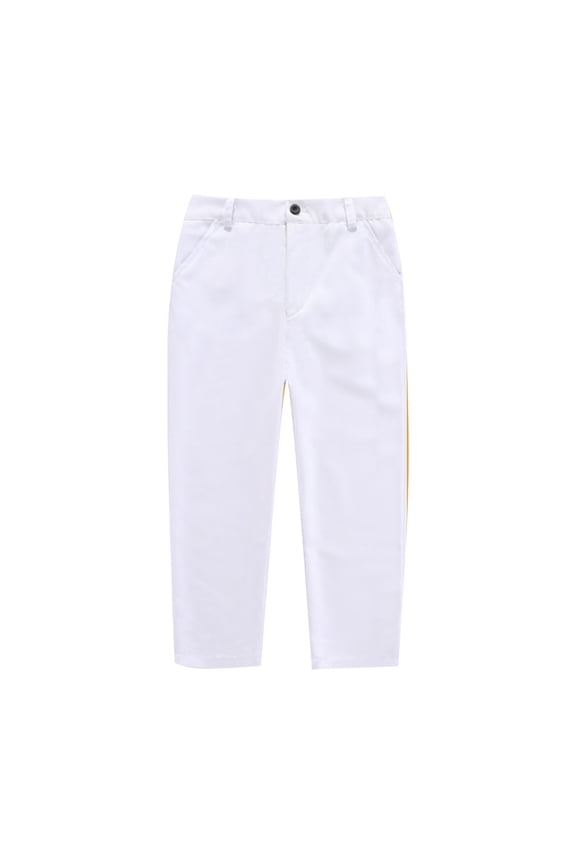 Big Boys Sleek Dress Pants Button Closure Formal School Uniform Trouser Bottoms