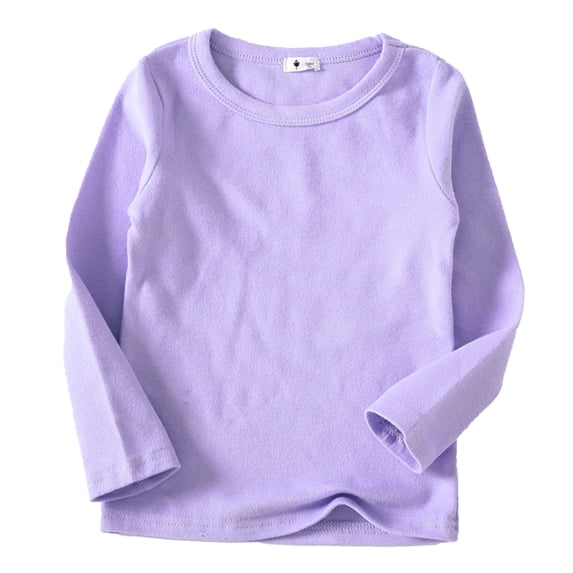 Byoo Big Boys T-Shirt Soft Solid Color Unisex Long Sleeve Pullover Tee Tops for Kids Warm Cozy T Shirt