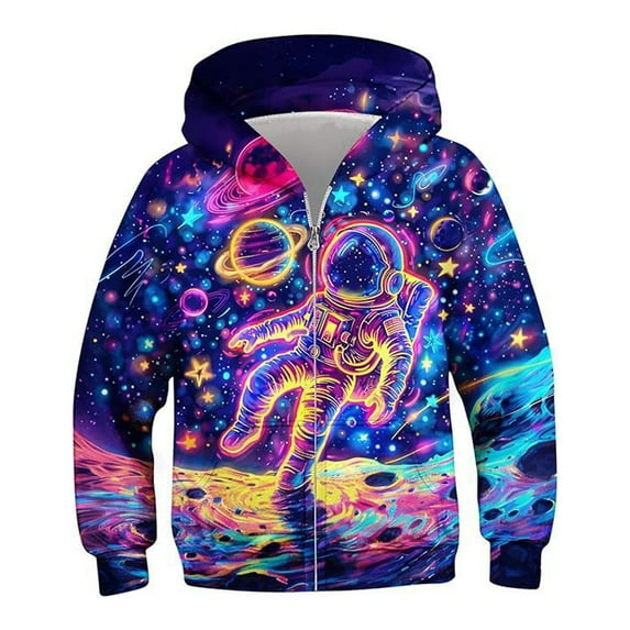 Byoo Big Boys Zip Up Hoodies Kids Basketball Graphic Pockets Hoody Sweatshirt Active Fall Kids Coat