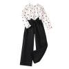thumbnail image 1 of Byoo Big Girl Outfit Set Full Sleeve Crew Neck Blouse Shirt Wide Leg Pants Clothes Set Children Loose Comfort Suit Set, 1 of 10