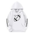 thumbnail image 1 of Byoo Big Girl's Hoodie Football Graphic Hooded Sweatshirt Casual Activewear Pullover, 1 of 4