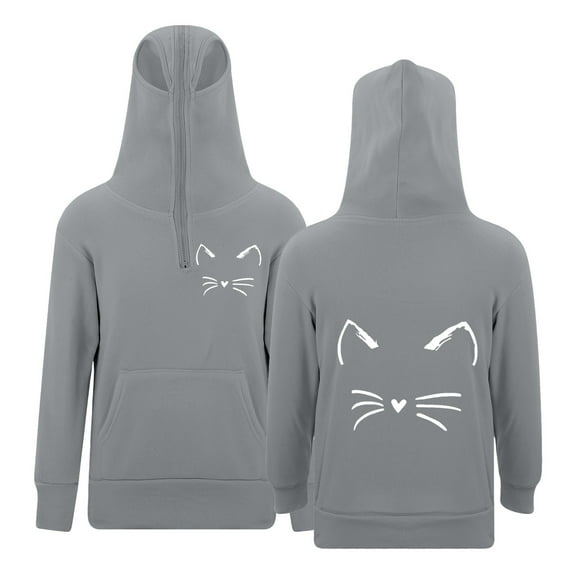 Byoo Big Girl's Hoodie Long Sleeve Zipper Pullover Hooded Sweatshirt with Eyelets