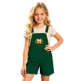 thumbnail image 1 of Byoo Big Girl's Wheat Graphic Suspender Shorts Striped Tee Oktoberfest Overalls Bavaria Rompers, 1 of 4