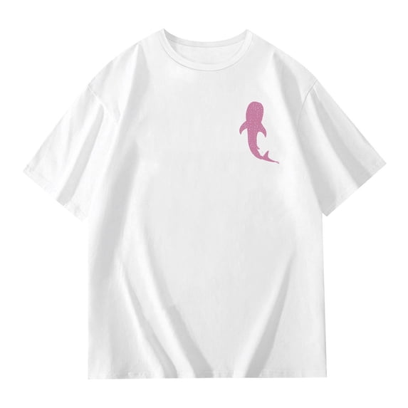 Byoo Big Girls Fish Graphic T Shirt Oversize Cute Ocean Animal Short Sleeve Active Tshirt