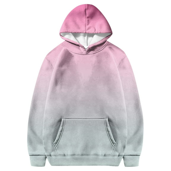 Byoo Big Girls Hoodie Gradient Color Casual Hooded Sweatshirt Long Sleeve Pullover Top