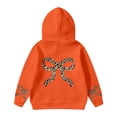 thumbnail image 1 of Byoo Big Girls Hoodie Leopard Bow Graphic Long Sleeve Hooded Loose Sweatshirt Active Comfort Pullover Top, 1 of 4
