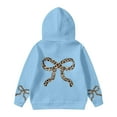 thumbnail image 1 of Byoo Big Girls Hoodie Sweatshirt Bow Print Long Sleeve Pullover Sweatshirt Casual Aactive Children Clothes, 1 of 4