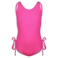 thumbnail image 1 of Byoo Big Girls Neon Crinkle One Piece Swimsuit UPF 50+ Sun Protection Beach Pool Side Tie Ruched Bathing Suits,Red, 1 of 6