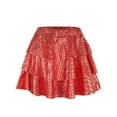 thumbnail image 1 of Byoo Big Girls Sequin Cake Skirt Elastic Waist High Rise Solid Skirts for Children Dancer Comfortable Clothes, 1 of 6