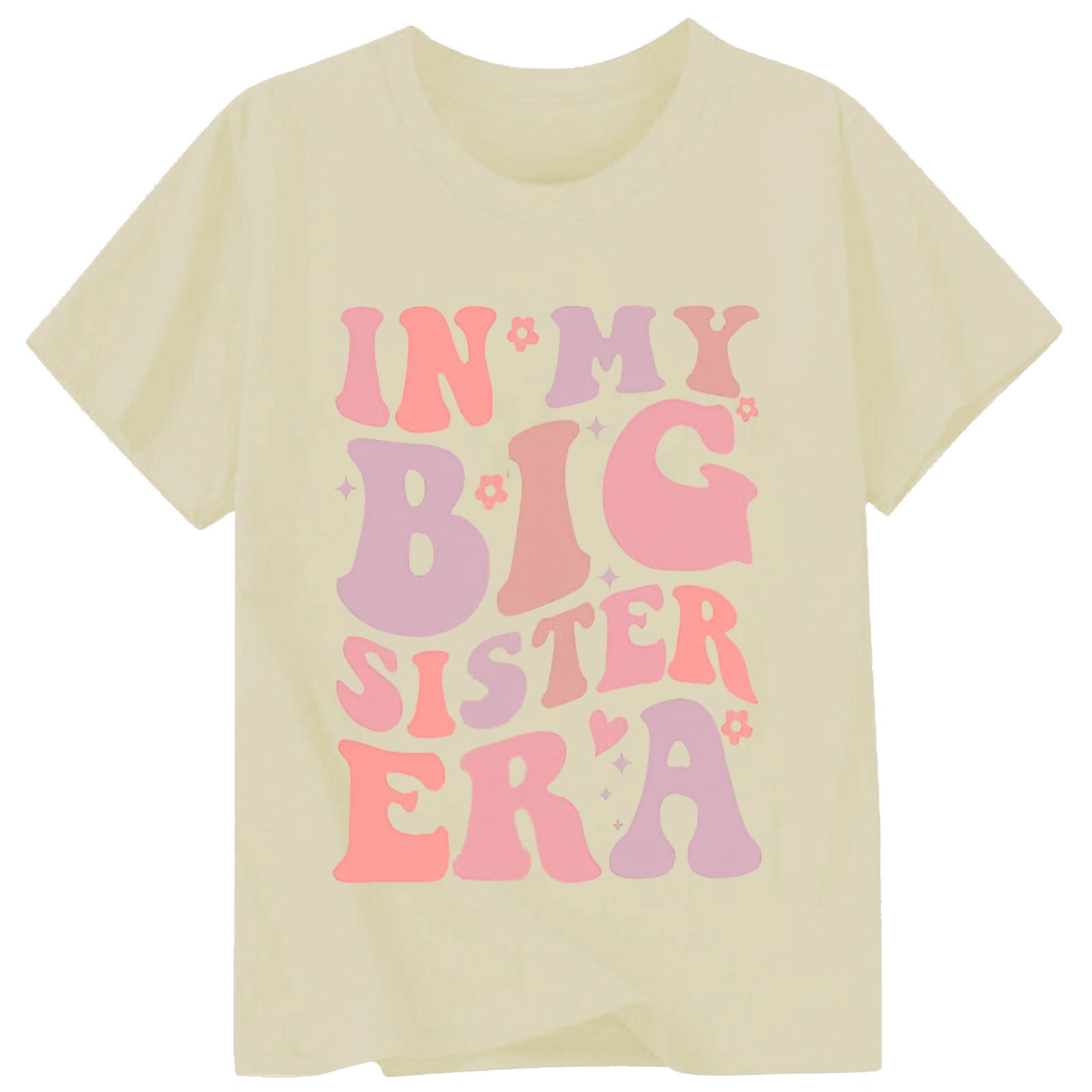 Byoo Big Girls Short Sleeve T-Shirt Children's Casual Letter Print Crew ...