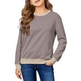 thumbnail image 1 of Byoo Big Girls Solid Sweatshirt Full Sleeve Crew Neck Pullover Shirts Casual Soft Outerwear Kid Clothing, 1 of 4