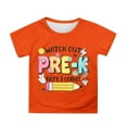 thumbnail image 1 of Byoo Big Girls Summer First Day Pre K Print T Shirt Short Sleeve Crew Neck Back To School Tee Tops, 1 of 4