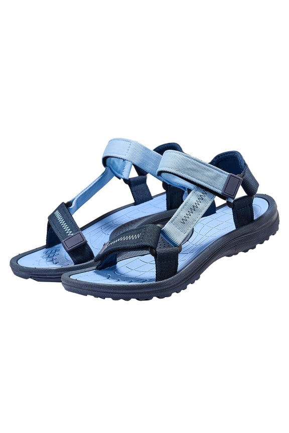 Boys Adjustable Strap Sandals Camouflage Pattern Open Toe Athletic Clogs Summer Hiking Beach Shoes