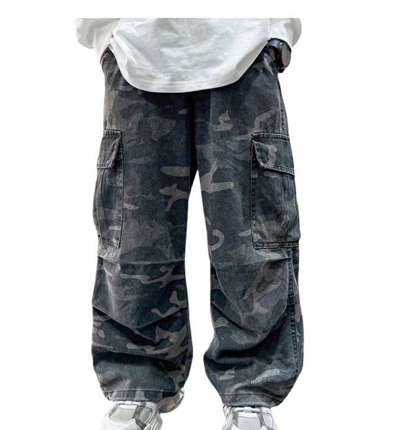 Byoo Camo Cargo Pants for Little Boys Multi Pocket Street Casual ed ...