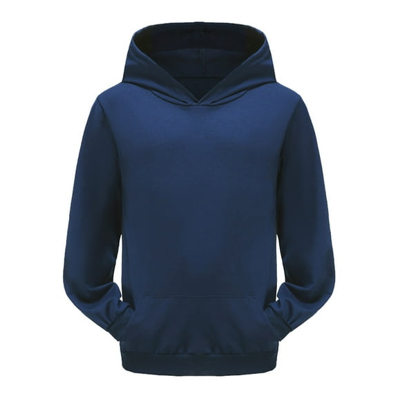 Byoo Child Kids Hoodie Boys Girls Solid Basic Casual Hooded Sweatshirt Soft Pullover Top