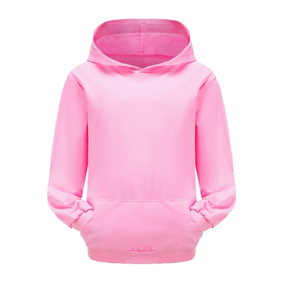 Byoo Child Kids Hoodie Boys Girls Solid Basic Casual Hooded Sweatshirt Soft Pullover Top