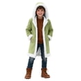 thumbnail image 1 of Byoo Christmas Little Boy Jacket Solid Color Fleece Hooded Comfortable Overcoat Winter Holiday Xmas Coat, 1 of 8