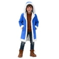 thumbnail image 1 of Byoo Christmas Toddler Boy Jacket Solid Color Fleece Hooded Comfortable Overcoat Winter Holiday Xmas Coat, 1 of 8