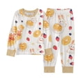 thumbnail image 1 of Byoo Cozy Pajama Set for Big Girls Long Sleeve Bunny Pancake Graphic Sleepwear Set, 1 of 2