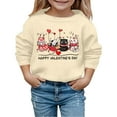 thumbnail image 1 of Byoo Cute Animal Graphic Toddler Boy Sweatshirt Valentine Day Round Neck Full-Sleeved Pullover Top Leisure Cozy Children Shirt, 1 of 4