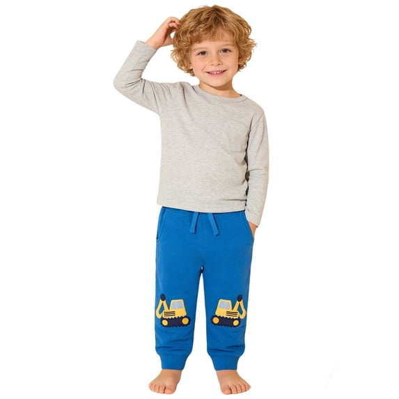 Byoo Elastic Cargo Pants for Kids Casual Pants Outdoor Bottoms,Blue