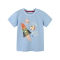 thumbnail image 1 of Byoo Girl's Summer Cartoon Print T Shirt Short Sleeve Crew Neck Casual Active Tshirt tee top,12-13 Years,Light Blue, 1 of 2
