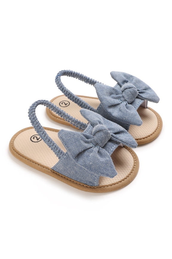 Girls Princess Sandals Elastic Back Strap Color Block Breathable Slides Flexible Soft Summer Play Shoes