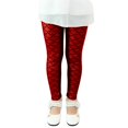 thumbnail image 1 of Byoo Graphic Leggings for Little Girl Sequin Sparkly Fish Scale Print Dance Tights Party Soft Pants, 1 of 3