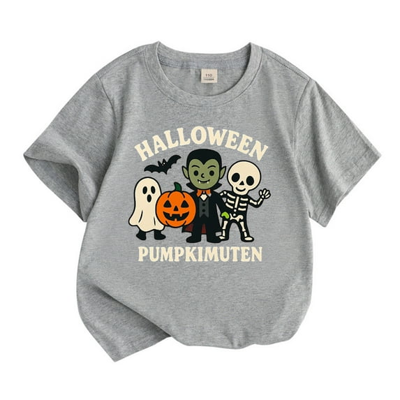 Byoo Halloween Graphic Tee for Boys Short Sleeve Crew Neck T-Shirt Casual Soft Tshirt