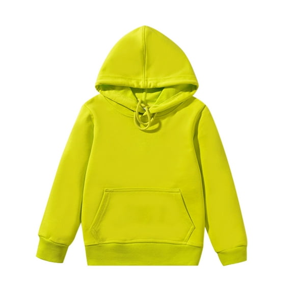Byoo Hoodie for Girls Solid Color Long Sleeve Hooded Sweatshirt Pullover Top with Pocket