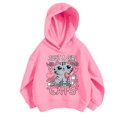 thumbnail image 1 of Byoo Hoodie for Girl Cute Cat Print Casual Pullover Hooded Sweatshirt Tracksuit for Kids Comfortable Sports Shirt, 1 of 3