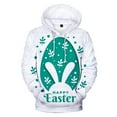 thumbnail image 1 of Byoo Hoodie for Little Girls 3D Digital Rabbit Graphic Kangaroo Pocket Drawstring Sweatshirts Children Soft Cute Active Pullover Top, 1 of 3