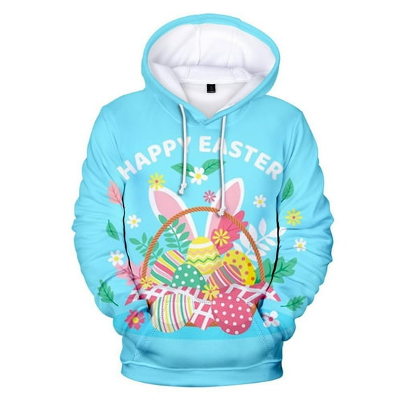 Byoo Hoodie for Toddler Girls 3D Digital Rabbit Graphic Kangaroo Pocket Drawstring Sweatshirts Children Soft Cute Active Pullover Top