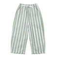 thumbnail image 1 of Byoo Boy Drawstring Pants Soft Stripe Printing Elastic Waist High Rise Trousers Kids Soft Daily Pants, 1 of 6