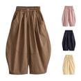 thumbnail image 1 of Byoo Infant Boy's Drawstring Capri Casual Pants Elastic‑Waist Athletic Shorts Outdoor Play Bottoms,Coffee, 1 of 3